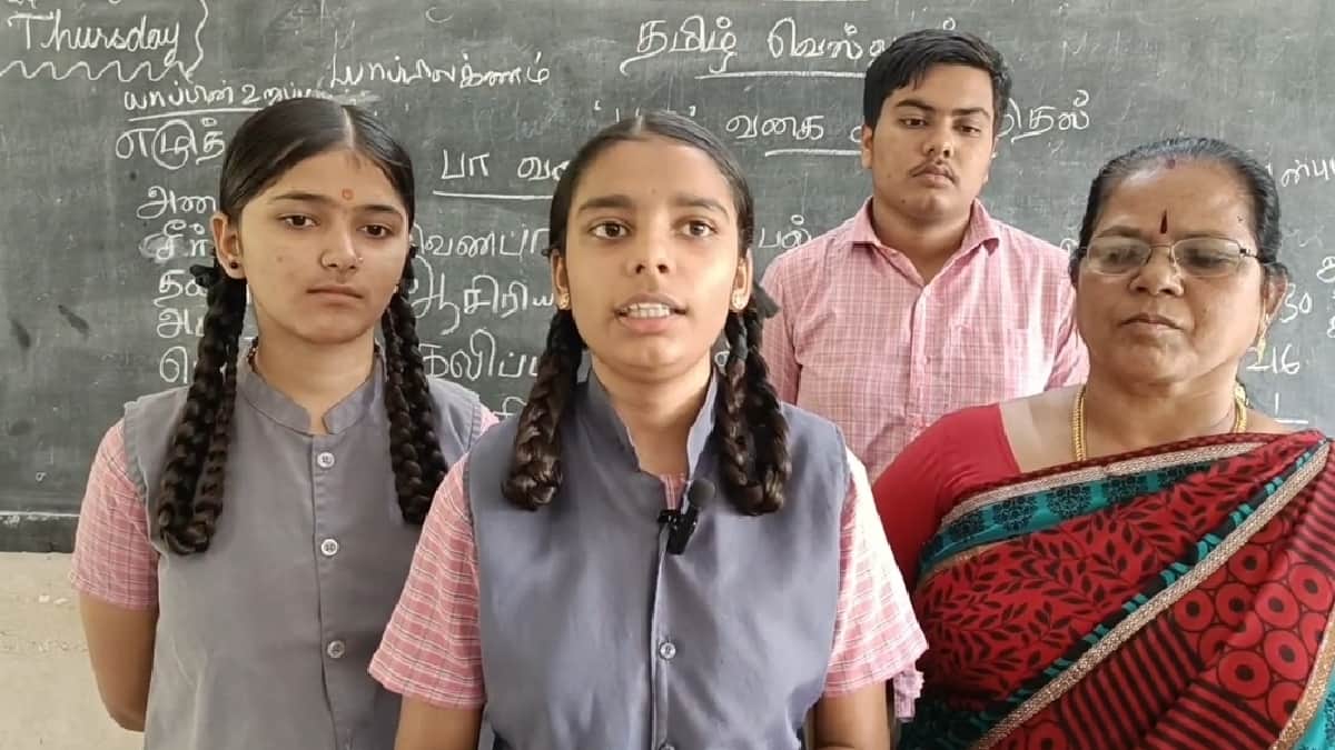 அரசுப்பள்ளியில் ஆர்வத்துடன் தமிழ் மொழி கற்கும் வடமாநில குழந்தைகள் - எங்கு தெரியுமா?