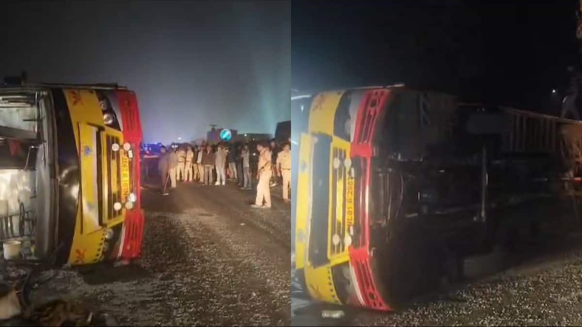 Travel Bus Accident: రాజమండ్రి శివార్లలో అర్ధరాత్రి ప్రైవేట్ బస్సు బోల్తా - విశాఖ యువతి మృతి, 20 మందికి గాయాలు