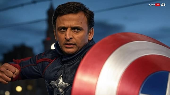 Akhilesh Yadav: Captain America is a symbol of justice, consistently fighting for the rights of others. The Samajwadi Party swears that its president too has shown a similar commitment by promoting inclusivity. (ABP LIVE AI)