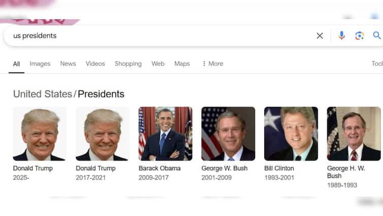 Joe Biden Temporarily Goes Missing From 'US Presidents' Search Results. Google Explains Why