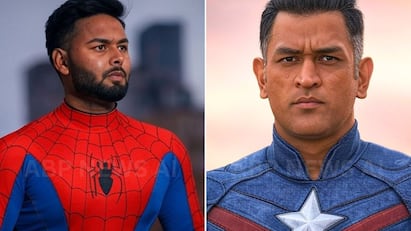 MS Dhoni Captain America Rishabh Pant Spider Man Indian Cricketers Reimagined As Marvel Avengers AI Images Superheroes