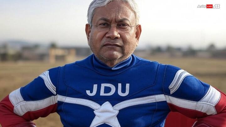 Nitish Kumar: Chief Minister for a decade, the JDU chief is a strategy mastermind... just maybe not like Captain America. (ABP LIVE AI)