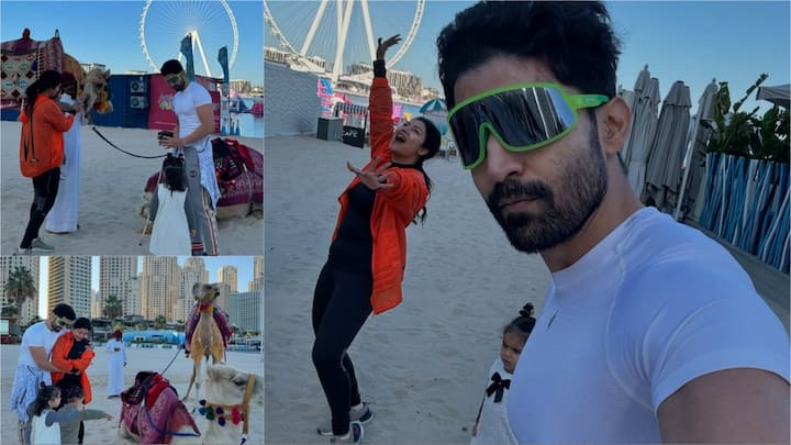 Gurmeet Choudhary Debina Bonnerjee enjoy vacation in Dubai with daughters  see pictures | बेटियों संग दुबई में वेकेशन मना रहे हैं गुरमीत-देबिना,  समुद्र किनारे से शेयर की खूबसूरत ...