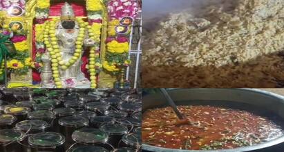 Biryani festival held at Madurai Muniyandi temple tnn ஆவி பறக்க கமகமக்கும் பிரியாணி.. முனியாண்டி கோயிலில் ருசியா நடைபெற்ற திருவிழா !