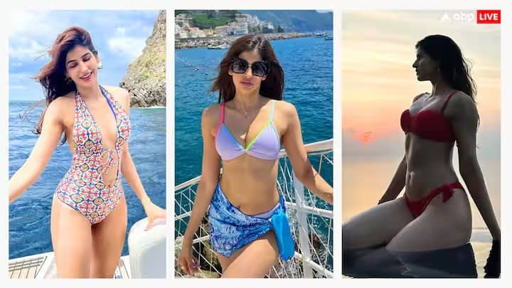 Actress Sakshi Malik Bikini Photos : 'बम डिगी डिगी' फेम अभिनेत्री रिअल लाईफमध्ये खूप ग्लॅमरस आहेत. तिच्या फोटोंवरुन नजर हटवणं कठीण आहे.