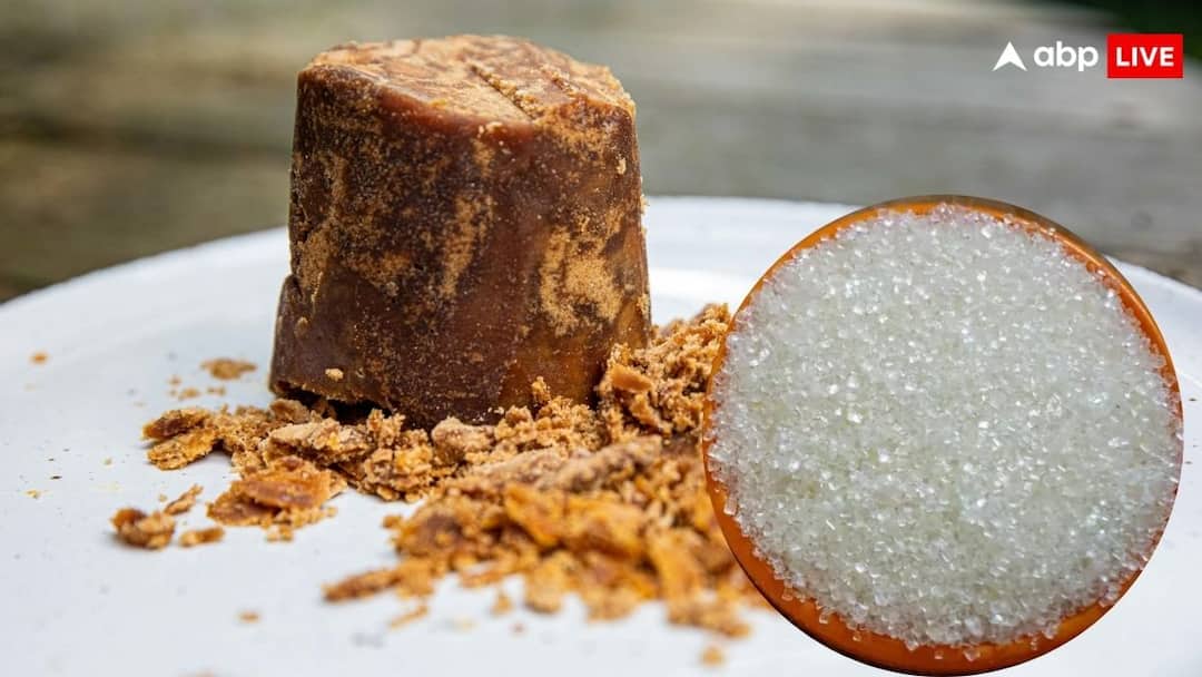 चीनी या गुड़? कौन कितना फायदेमंद, जान लें दोनों की न्यूट्रिशन वैल्यू sugar or jaggery which is good for health know the nutrition values of it चीनी या गुड़? कौन कितना फायदेमंद, जान लें दोनों की न्यूट्रिशन वैल्यू