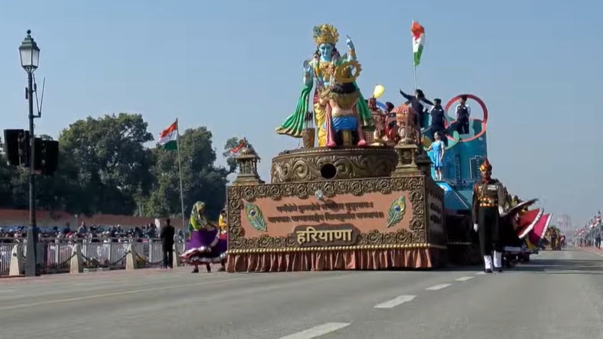 Republic Day 2025: गीता का संदेश, लैपटॉप पर काम करता किसान, हरियाणा की झांकी की मुख्य बातें