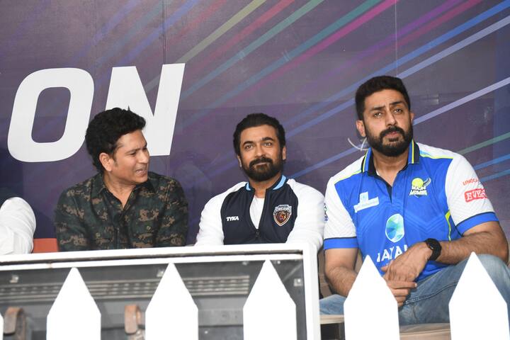 वहीं सचिन तेंदुलकर और अभिषेक बच्चन के अलावा साउथ सुपरस्टार सूर्या भी इस सेरेमनी में शामिल हुए.