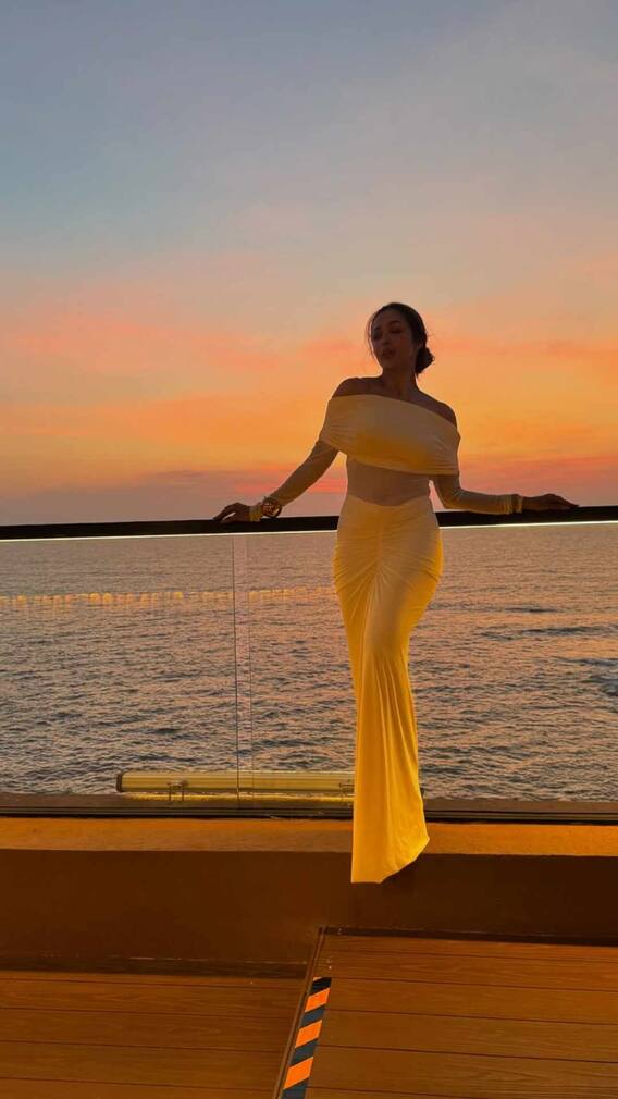 मलाइका अरोड़ा ने बॉडीकॉन ड्रेस में समंदर किनारे दिखाया जलवा