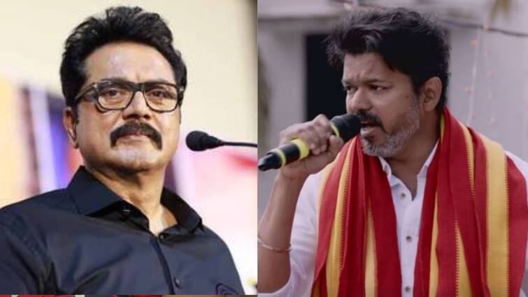 Why did actor Vijay meet Governor? BJP  party Sarathkumar question Sarathkumar speech : அப்போ வேண்டாம்!  இப்போ வேண்டுமா? விஜய் கவர்னரை ஏன் சந்தித்தார் ? சரத்குமார் கேள்வி