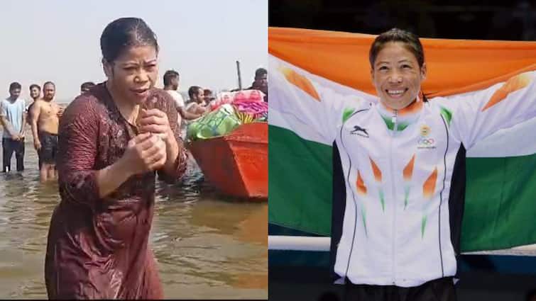 महाकुंभ मेले में मैरी कॉम ने लगाई डुबकी, पीएम मोदी और सीएम योगी के लिए कही ये बात