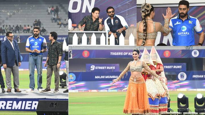 ISPL Opening Ceremony: 'इंडियन स्ट्रीट प्रीमियर लीग' की शुरुआत हो चुकी है. आज यानि 26 जनवरी को इसकी ओपनिंग सेरेमनी हुई. जिसमें अभिषेक बच्चन समेत कई बड़े सितारे शामिल हुए.