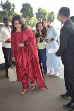 सूट-सलवार पहन इंडियन अवतार में एयरपोर्ट पर राशा संग स्पॉट हुईं रवीना टंडन, सादगी में भी बेहद खूबसूरत लगीं मां-बेटी की जोड़ी