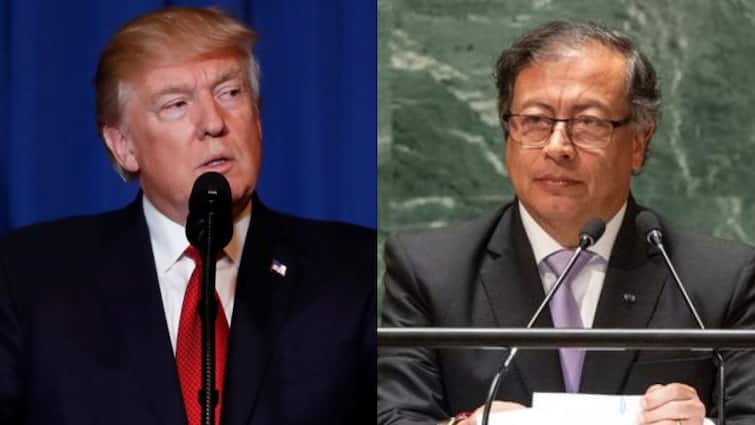Us Donald Trump President Gustavo Petro Colombia Reaches Deal Deportation Flights to Avoid Trade War | Trump showed his eyes first raged Colombia, now said