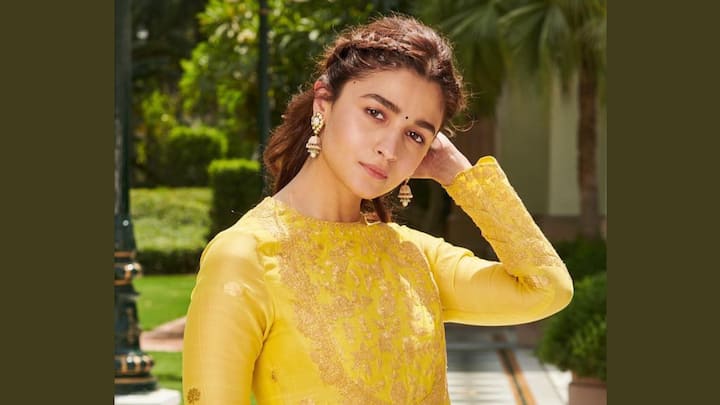 Alia Bhatt dazzled in a striking yellow sharara set, showcasing a simple yet regal look. Perfect for Basant Panchami, this outfit balances elegance with minimalism effortlessly. (Image Source: Instagram/ aliaabhatt)
