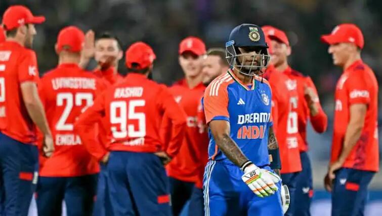 England wins by 26 runs against india rajkot ind vs eng 3rd t20 suryakumar yadav   IND vs ENG 3rd T20: ઈંગ્લેન્ડની શાનદાર વાપસી, રાજકોટમાં ત્રીજી ટી20માં ભારતને 26 રને હરાવ્યું 