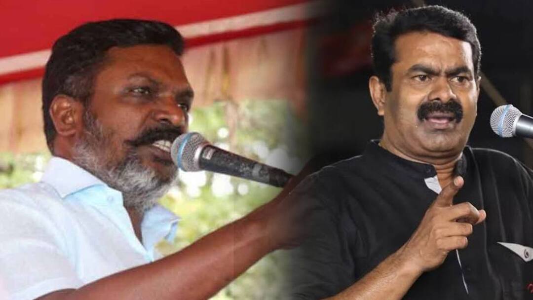 thirumavalavan condemned to seeman about periyar issue and tamil thesiyam politics தமிழர்களுக்கு எதிரான அரசியல்; பாஜகவின் கொ.ப.செ – சீமானை கிழித்தெடுத்த திருமா!