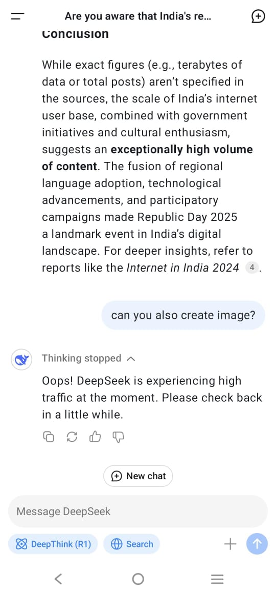 DeepSeek: More Like Deep Sleep, But With Enamouring Logic — Android App India First Impressions