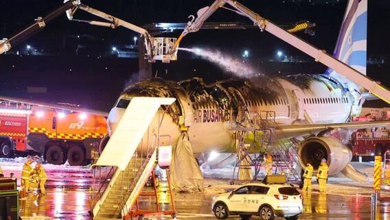 Air Busan Plane, With 169 Passengers On Board, Catches Fire In South Korea; Four Injured