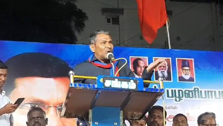 Vanniarasu says Naam Tamilar party today has become Om Tamilar party - tnn Vaniarasu: நாம் தமிழர் இயக்கம் இன்று ஓம் தமிழர் இயக்கமாக மாறி உள்ளது - வன்னியரசு பேச்சு