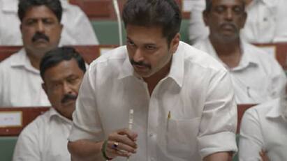 ravi mohan 34th film title card teaser released by ganesh k babu அரசியல் களத்தில் குதித்த ரவி மோகன் – வெளியானது 34வது படத்தின் டைட்டில் டீசர்!