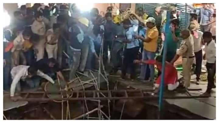 March 31, 2023: At least 36 people died when the slab constructed on top of an ancient ‘bawdi’ or well collapsed during a ‘havan’ programme held on the occasion of Ram Navami at a temple in Indore city.