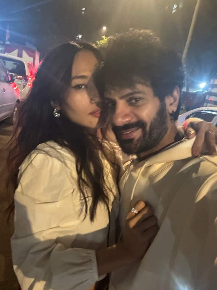 In the snapshots, the duo appeared deeply connected, with Karan holding Chum close as they posed together.