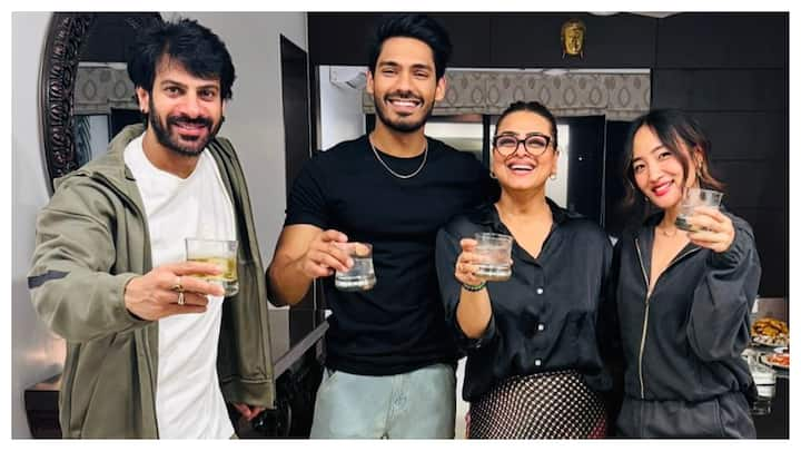 Bigg Boss 18 winner Karan Veer Mehra and Shilpa Shirodkar shared photos on Instagram with Chum Darang, and Digvijayee Rathee.