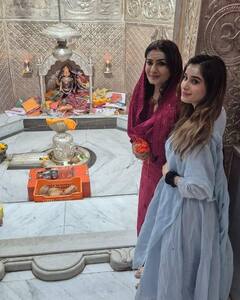 Rasha Thadani Visits 12th Jyotirlinga Wih Raveena Tandon. Shares Pics