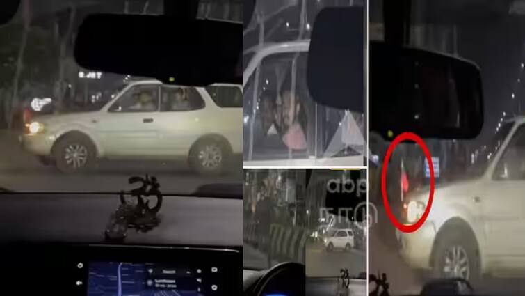 திமுக கொடி பொருத்திய கார் பறிமுதல்.! சூடுபிடிக்கும் ஈசிஆரில் பெண்களை துரத்திய விவகாரம் Chennai ECR Road Car Chase Issue DMK flag Car Was Seized By TN Police And Recent Updates திமுக கொடி பொருத்திய கார் பறிமுதல்.! சூடுபிடிக்கும் ஈசிஆரில் பெண்களை துரத்திய விவகாரம்