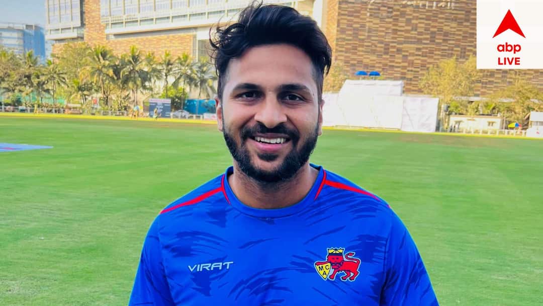 ranji trophy 2024-2025 mumbai vs meghalaya shardul thakur winning hat trick stunning performance Shardul Thakur Hat-Trick: জাতীয় দলে সুযোগ মিলছে না, রঞ্জিতে মুম্বইয়ের জার্সিতে দুরন্ত হ্যাটট্রিক শার্দুলের