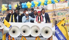 दिल्ली में अरविंद केजरीवाल के साथ अखिलेश यादव का रोड शो, बोले- 'सभी 70 सीटों पर हारेगी BJP'