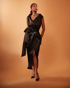 Malaika Arora Stuns In A Black Gauri and Nainika Outfit, Check Out Pics