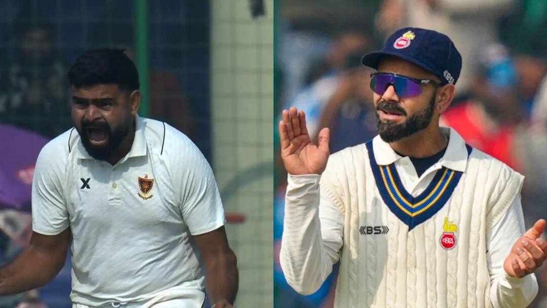 Virat Kohli: विराट कोहली को क्लीन बोल्ड करने पर बोले हिमांशु सांगवान, दे डाला बहुत बड़ा बयान himanshu sangwan reaction on virat kohli wicket delhi vs railway ranji trophy match says most important wicket of my life Virat Kohli: विराट कोहली को क्लीन बोल्ड करने पर बोले हिमांशु सांगवान, दे डाला बहुत बड़ा बयान