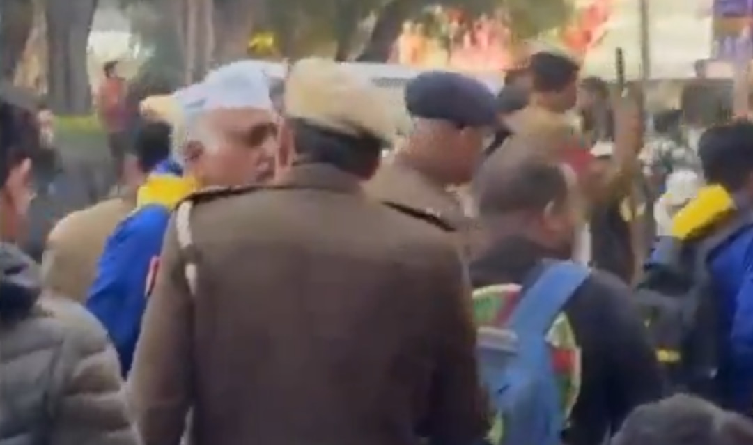 ‘Amit Shah Fears Youth’: Kejriwal Shares Video Of Delhi Police ‘Detaining’ Dancing AAP Workers