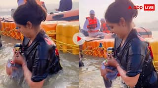 लड्डू गोपाल को तौलिये में लपेटकर महाकुंभ पहुंची महिला, नाक दबाकर लगवाई डुबकी