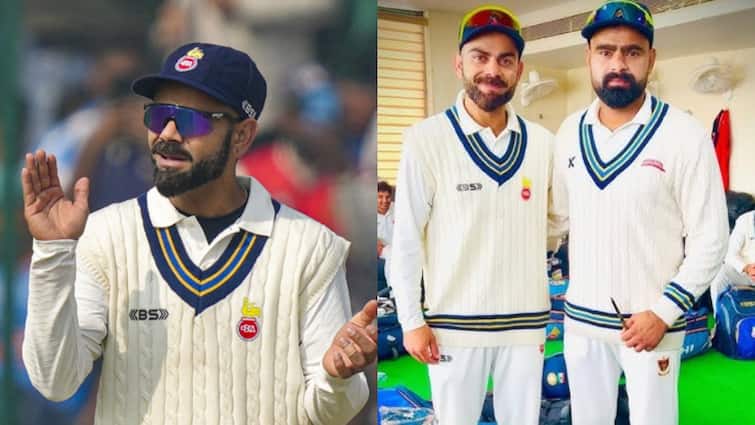 कोहली ने 4 खिलाड़ियों के लिए 4 खिलाड़ियों को लूट लिया, बैट और दो दिल्ली के युवा क्रिकेट्स को