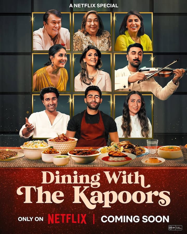 Food with courses: This heart-wrenching Doku-series, directed by Smriti Mundra, investigates the Kapoor family of Bollywood through food, stories and their cinematic heritage, which is one of the most prestigious families in India It provides an intimate look.