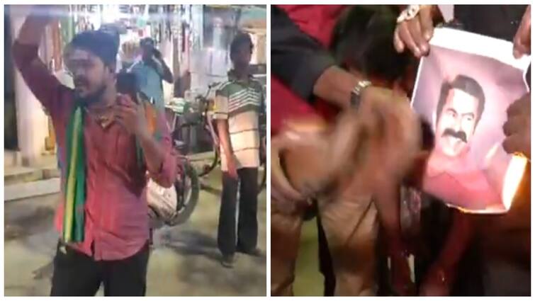 periyar statue attack dmk party womens slipper shot ntk leader seeman photo சீமானுக்கு செருப்படி! சைதாப்பேட்டையில் நடந்த பகீர் சம்பவம் - என்ன நடந்தது?