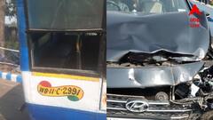 নিয়ন্ত্রণ হারিয়ে পর পর গাড়িতে ধাক্কা, ফের বাস দুর্ঘটনা শহরে