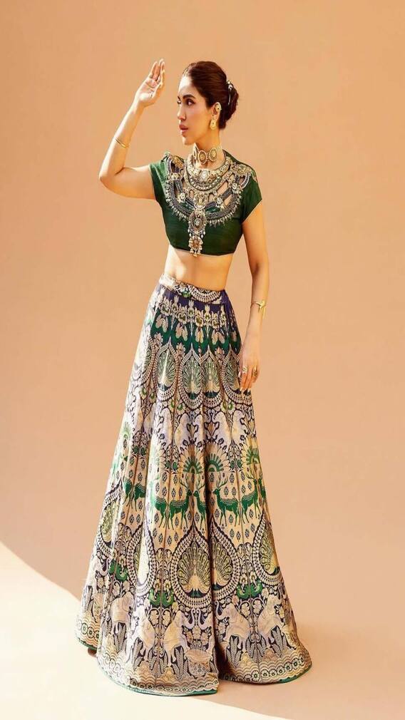 Bhumi Pednekar Raises The Heat In A Green Lehenga