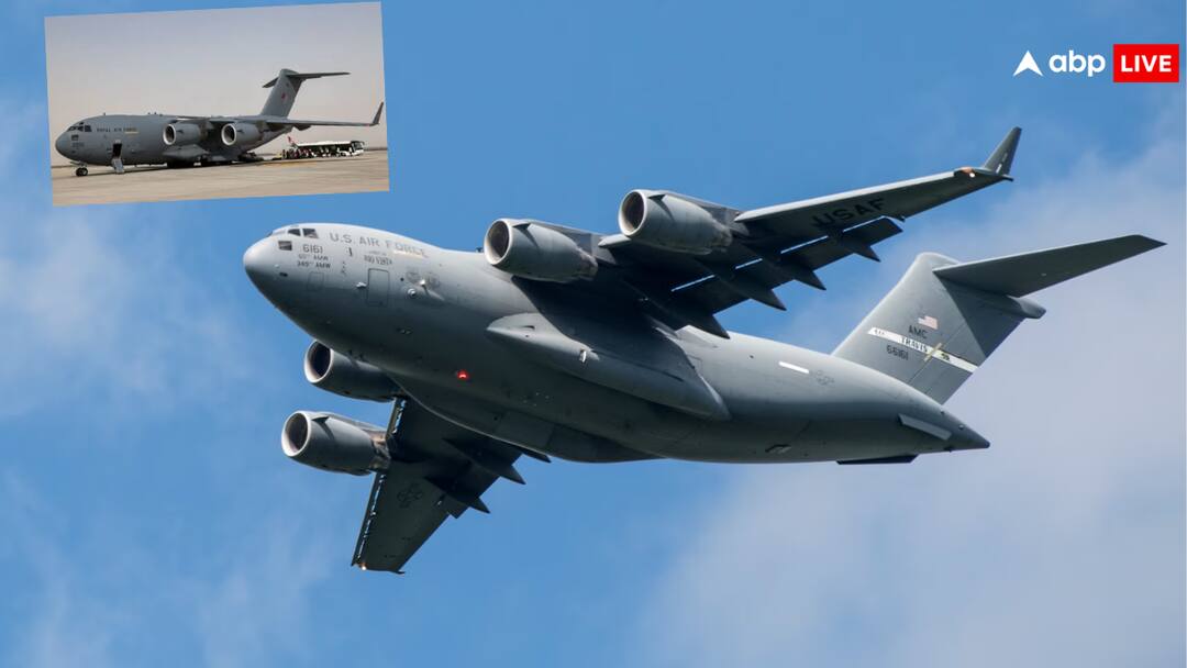Illegal Indian immigrants deported from America reached Amritsar airport in India know why USA uses Army C 17 aircraft every time डिपोर्ट हो या फिर रेस्क्यू, हर बार सेना के C-17 एयरक्राफ्ट का ही क्यों होता है इस्तेमाल? ये है जवाब
