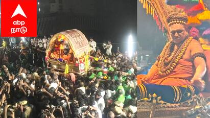 Mayiladuthurai thiruvadurhurai aadheenam pattinaperavesam festival tnn எதிர்ப்பு ஏதும் இன்றி கோலாகலமாக நடந்த திருவாவடுதுறை பட்டணப்பிரவேசம்