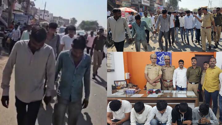 Maharashtra Crime news: इन्स्टाग्रामवर धारदार शास्त्र घेऊन रील काढून दहशत गाजवणं तरुणांना भोवलं. पोलिसांनी काढली शहरभर धिंड, छत्रपती संभाजीनगरमध्ये पोलिसांनी 'भाईं'चा माज उतरवला.