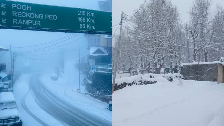 Himachal Pradesh Weather Forecast: हिमाचल प्रदेश में लंबे इंतज़ार के बाद बर्फ़बारी हुई है. बर्फ़बारी से किसान, बागवान और पर्यटन कारोबारियों को बड़ी राहत मिली है.