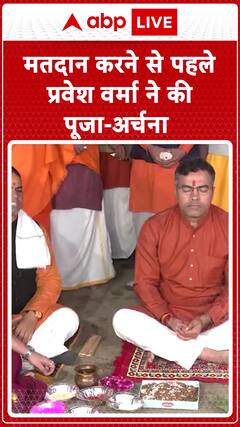 Delhi Elections 2025: Parvesh Verma Offers Prayers Before Casting His Vote