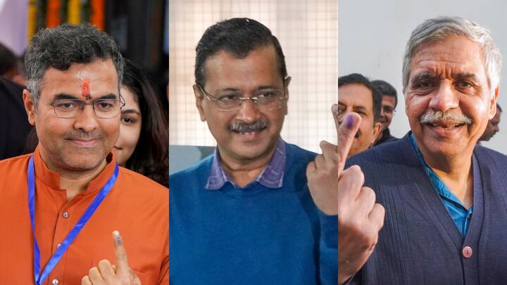 नई दिल्ली विधानसभा सीट इस चुनाव की सबसे हॉट सीट है. यहां से अरविंद केजरीवाल, प्रवेश वर्मा और संदीप दीक्षित मैदान में हैं. केजरीवाल सीएम रह चुके हैं तो वहीं प्रवेश वर्मा के पिता और संदीप दीक्षित की मां सीएम रह चुकी हैं. चुनाव आयोग के आंकड़ों के मुताबिक, नई दिल्ली सीट पर इस बार 56.41 फीसदी वोटिंग हुई है. 2020 के विधानसभा चुनाव में यहां पर 52.37 फीसदी वोटिंग हुई थी.(फाइल फोटो)