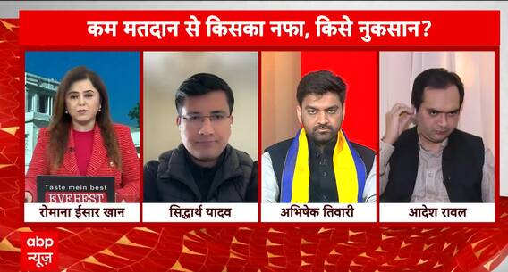 Delhi Poll 2025 Live: Exit Polls Show BJP Lead, AAP and Congress Doubt Accuracy | ABP NEWS