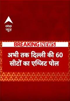 अभी तक दिल्ली की 60 सीटों का एग्जिट पोल | ABP NEWS SHORTS