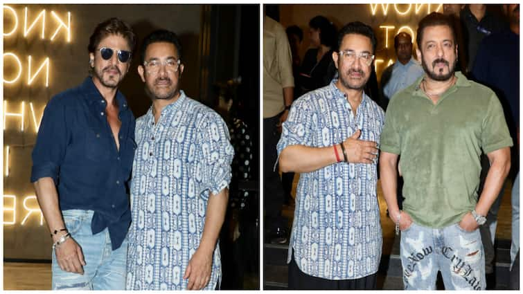 Khan Extravaganza! Shah Rukh And Aamir Share A Warm Hug, Salman Joins 'Loveyapa' Screening In Style, WATCH